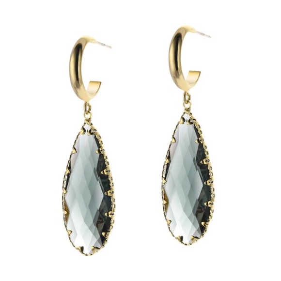 Swarovski Crystals Teardrop Earrings - Picture 2 of 6